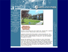 Tablet Screenshot of marylandparkapts.com